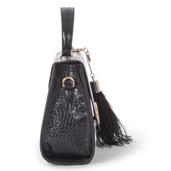 Celine Dion Sonata Croco Handbag - Picture 3 of 10